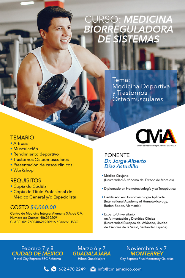 (Español) Curso:  Medicina Deportiva y Trastornos Osteomusculares